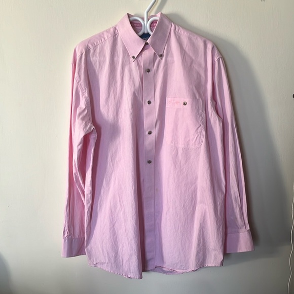 Wrangler Western Shirts / men’s / pink ribbon /sizeM - Picture 2 of 6